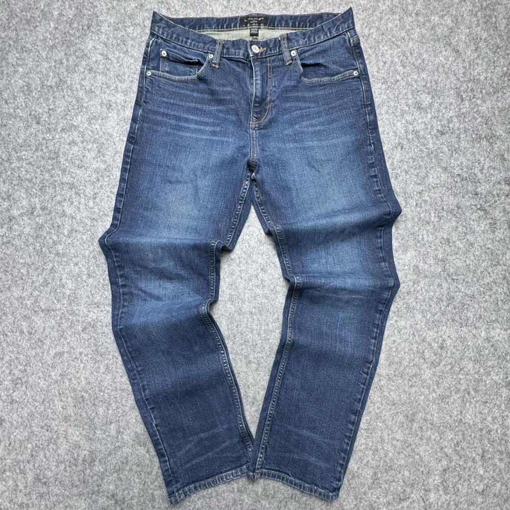 Banana Republic Athletic Jeans Mens 33x30 Blue Medium Wash Straight Leg Denim